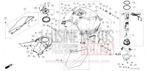 FUEL TANK/FUEL PUMP CB1000GTT de 2026